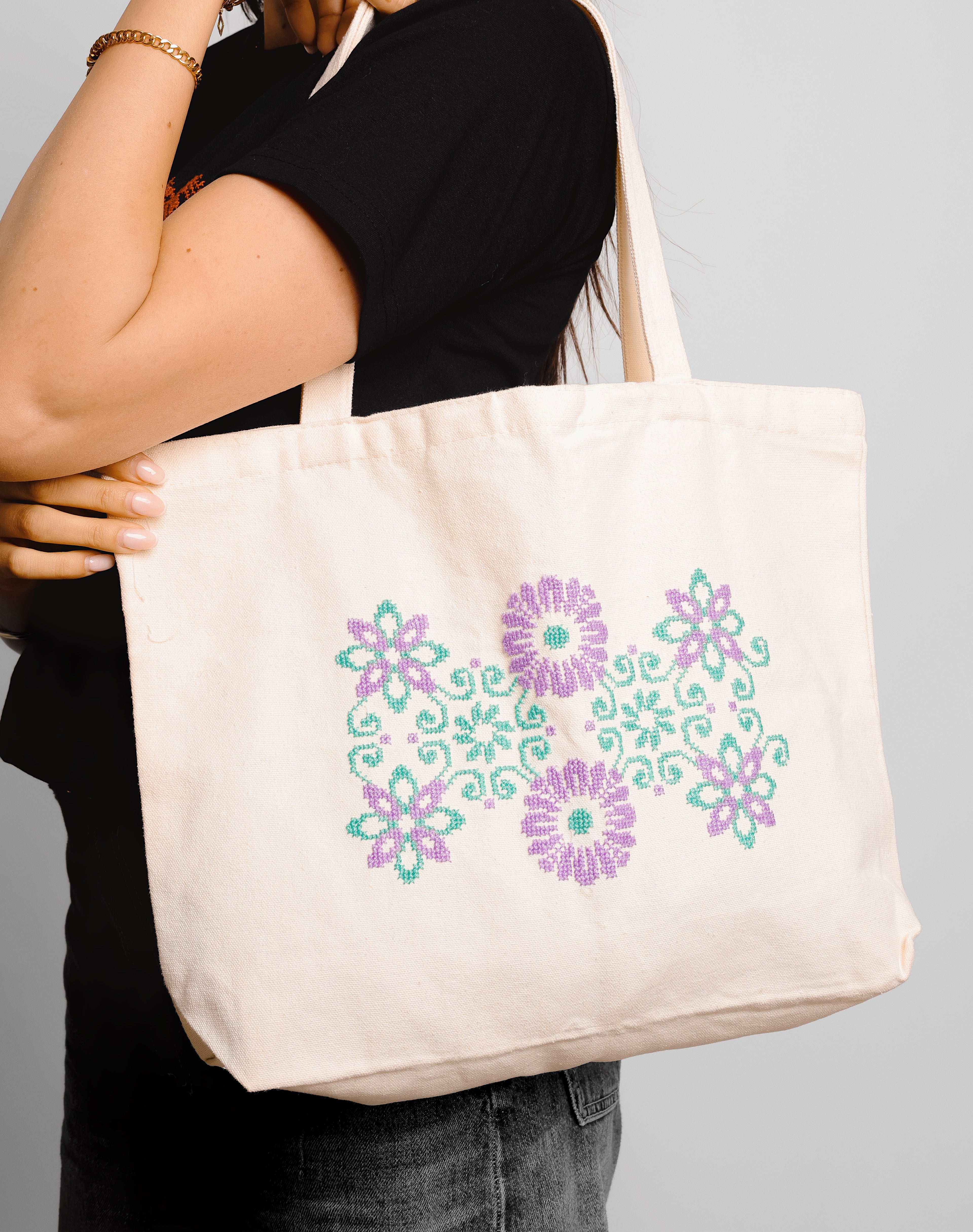 Tote Bag - Handmade Palestinian Embroidery